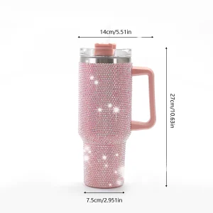 Sparkling Studded Tumbler With Lid